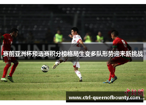 赛前亚洲杯预选赛积分榜格局生变多队形势迎来新挑战